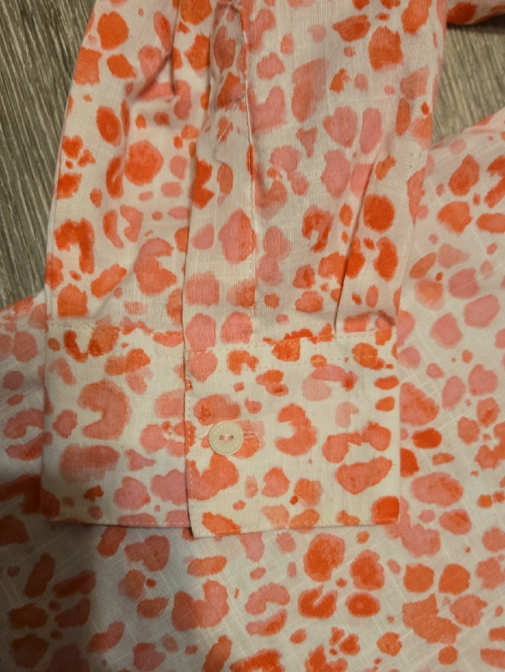Foxcroft Pink And White Button-up Shirt Size 14 - Picture 3 of 3